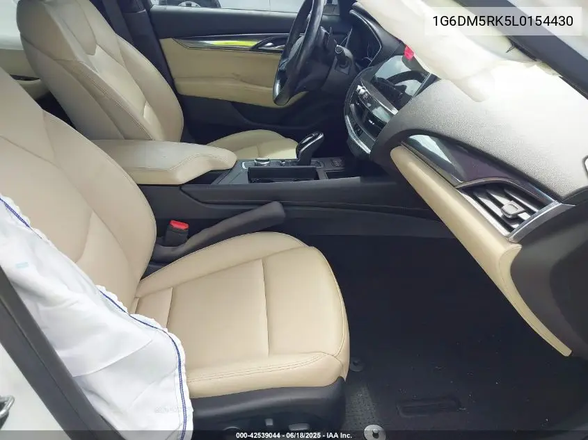 2020 Cadillac Ct5 Luxury VIN: 1G6DM5RK5L0154430 Lot: 42539044