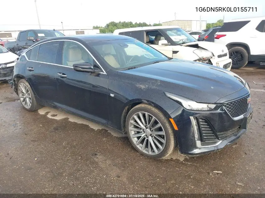 2020 Cadillac Ct5 Premium Luxury VIN: 1G6DN5RK0L0155711 Lot: 42701694