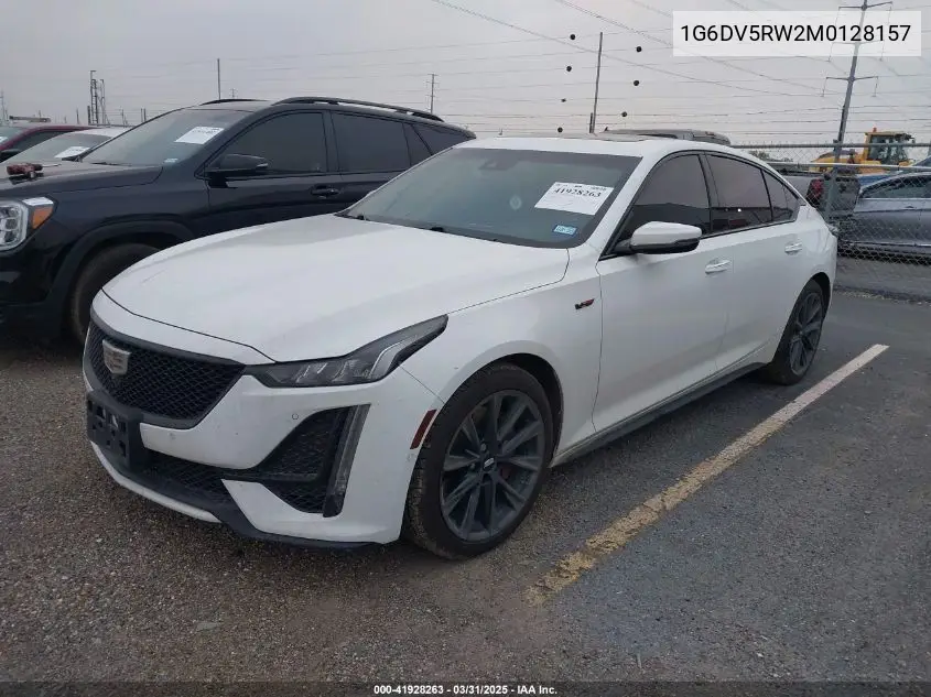 2021 Cadillac Ct5 V-Series VIN: 1G6DV5RW2M0128157 Lot: 41928263