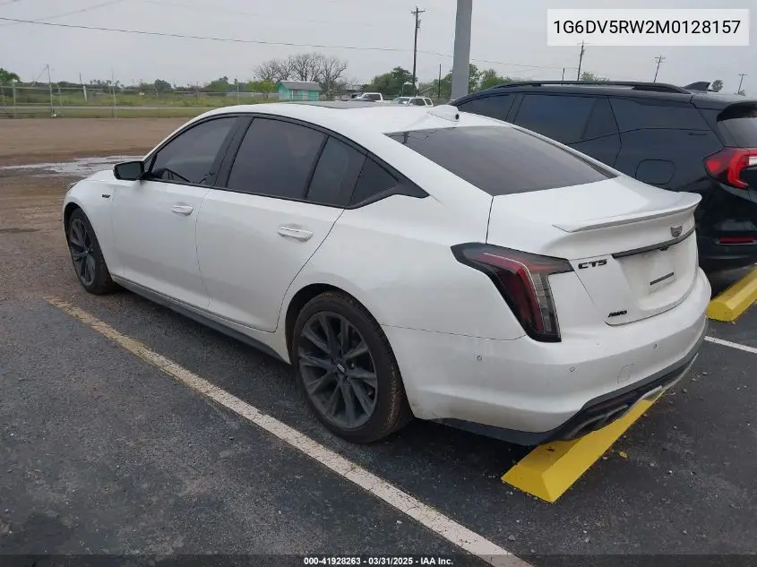 2021 Cadillac Ct5 V-Series VIN: 1G6DV5RW2M0128157 Lot: 41928263