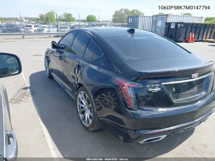 2021 Cadillac Ct5 Sport VIN: 1G6DP5RK7M0147794 Lot: 41951168