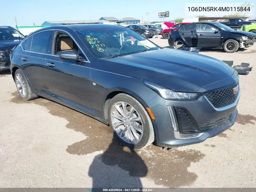2021 Cadillac Ct5 Premium Luxury VIN: 1G6DN5RK4M0115844 Lot: 42020524