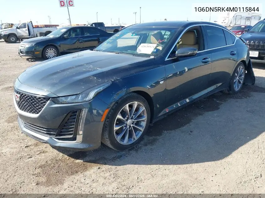 2021 Cadillac Ct5 Premium Luxury VIN: 1G6DN5RK4M0115844 Lot: 42020524