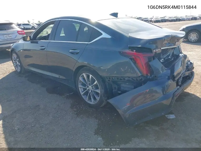 2021 Cadillac Ct5 Premium Luxury VIN: 1G6DN5RK4M0115844 Lot: 42020524