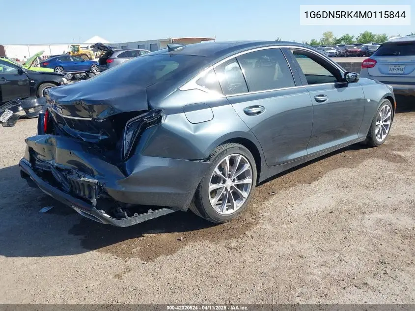 2021 Cadillac Ct5 Premium Luxury VIN: 1G6DN5RK4M0115844 Lot: 42020524