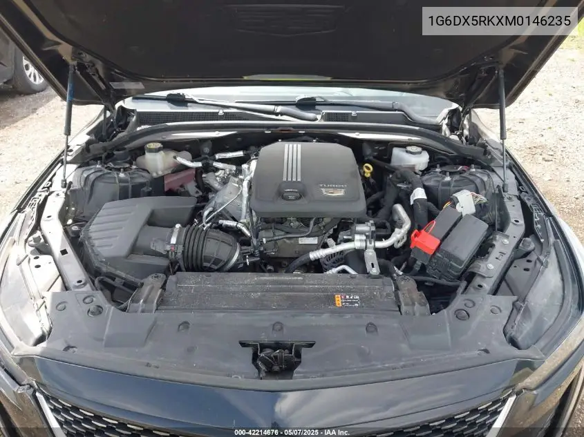 2021 Cadillac Ct5 Luxury VIN: 1G6DX5RKXM0146235 Lot: 42214676