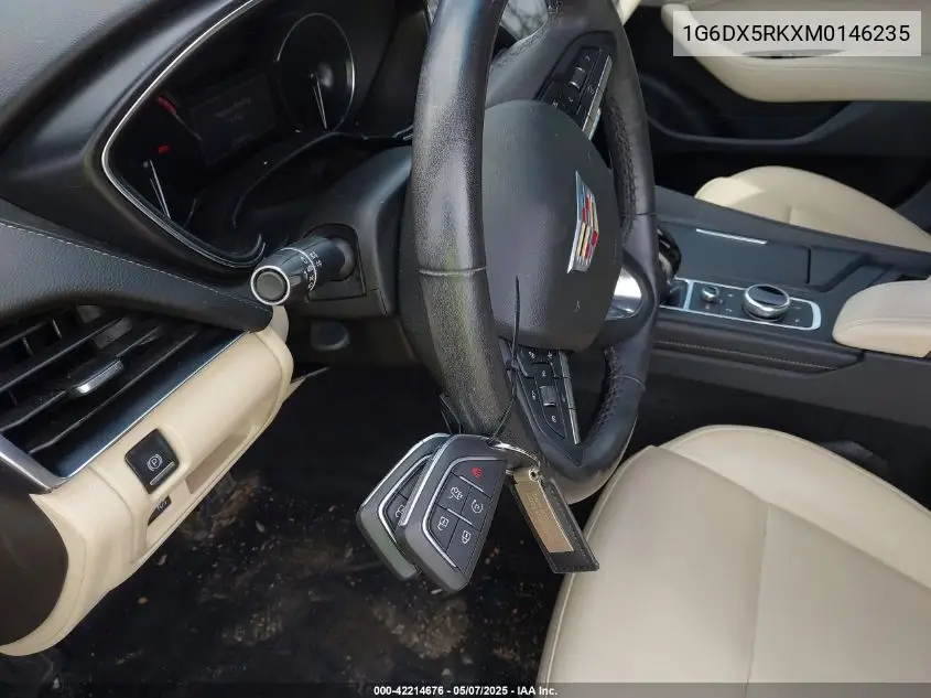 2021 Cadillac Ct5 Luxury VIN: 1G6DX5RKXM0146235 Lot: 42214676