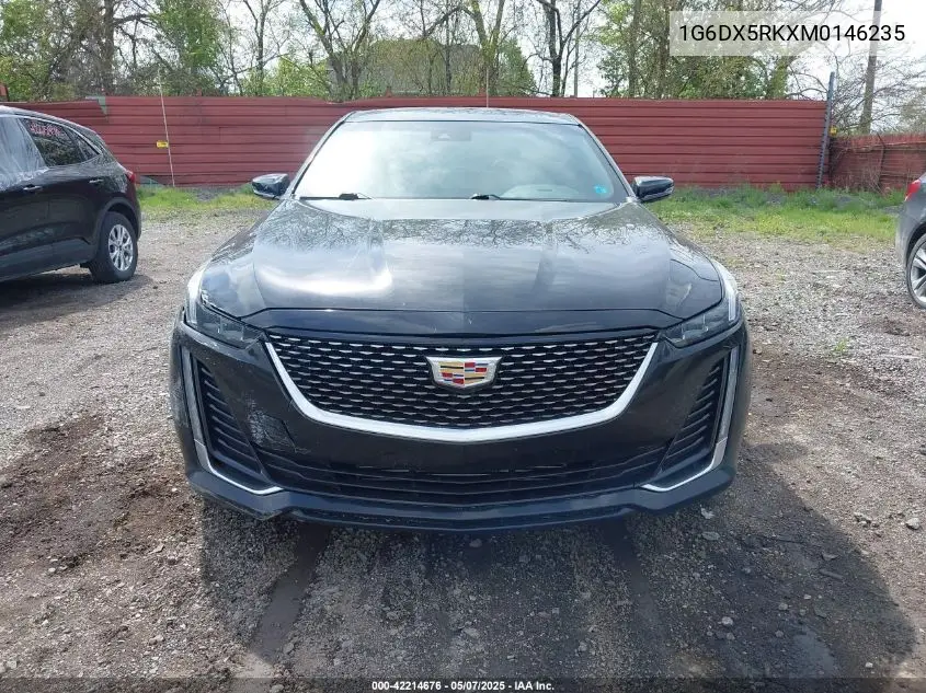 2021 Cadillac Ct5 Luxury VIN: 1G6DX5RKXM0146235 Lot: 42214676