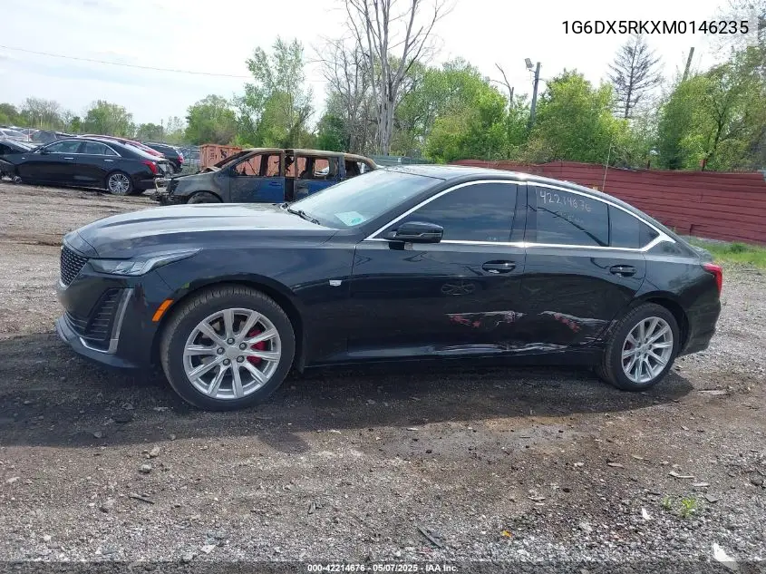 2021 Cadillac Ct5 Luxury VIN: 1G6DX5RKXM0146235 Lot: 42214676