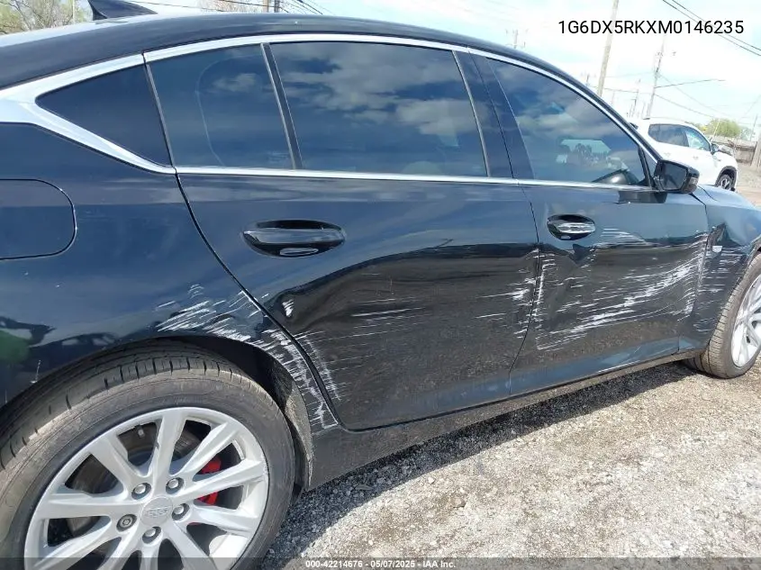2021 Cadillac Ct5 Luxury VIN: 1G6DX5RKXM0146235 Lot: 42214676