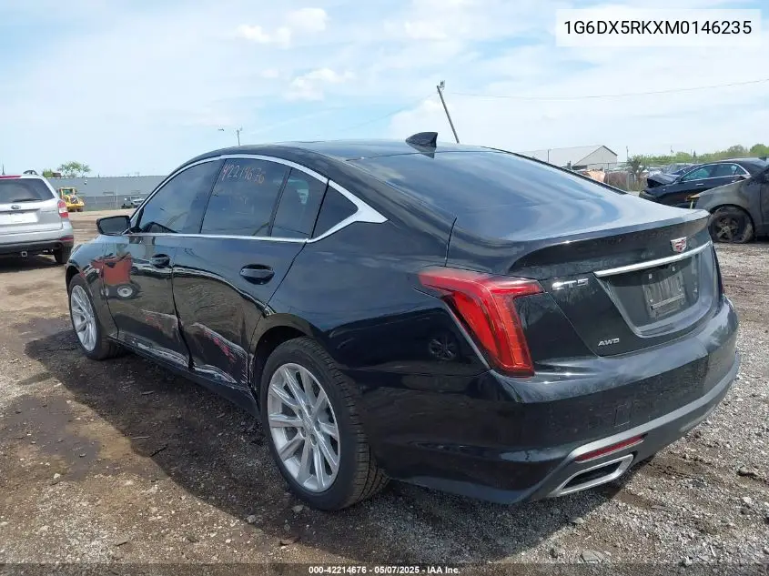 2021 Cadillac Ct5 Luxury VIN: 1G6DX5RKXM0146235 Lot: 42214676