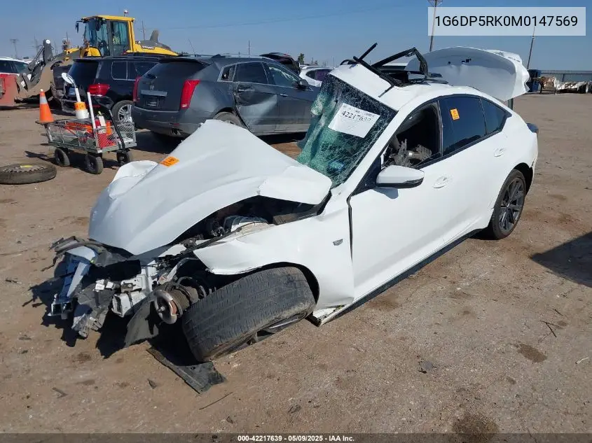 1g6dp5rk0m0147569 1G6DP5RK0M0147569 2021 Cadillac Ct5 Sport