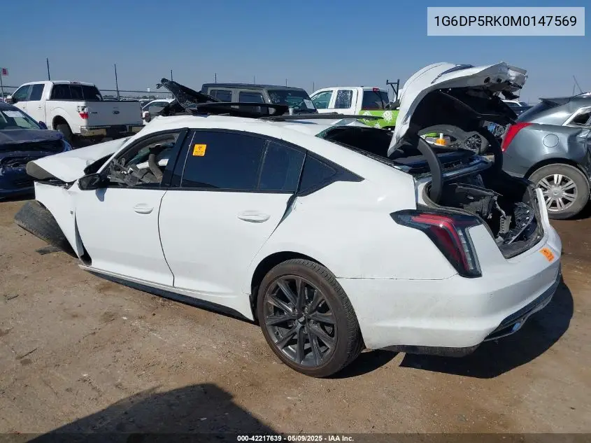 1g6dp5rk0m0147569 1G6DP5RK0M0147569 2021 Cadillac Ct5 Sport