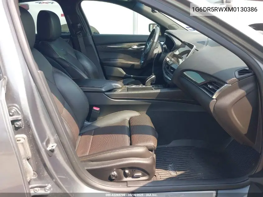 2021 Cadillac Ct5 V-Series VIN: 1G6DR5RWXM0130386 Lot: 42265706