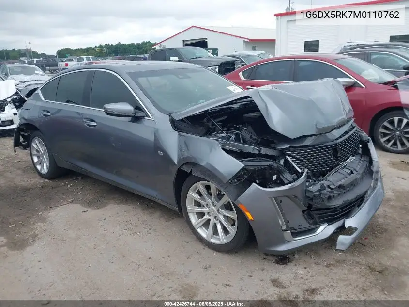 2021 Cadillac Ct5 Luxury VIN: 1G6DX5RK7M0110762 Lot: 42426744
