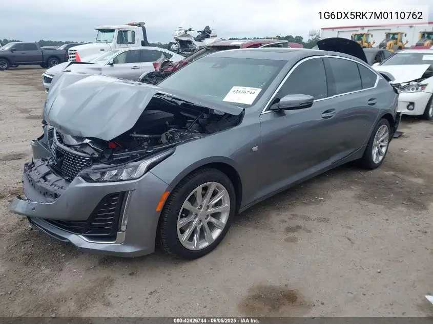 2021 Cadillac Ct5 Luxury VIN: 1G6DX5RK7M0110762 Lot: 42426744
