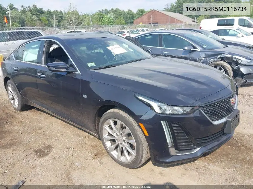 2021 Cadillac Ct5 Premium Luxury VIN: 1G6DT5RK5M0116734 Lot: 42475009