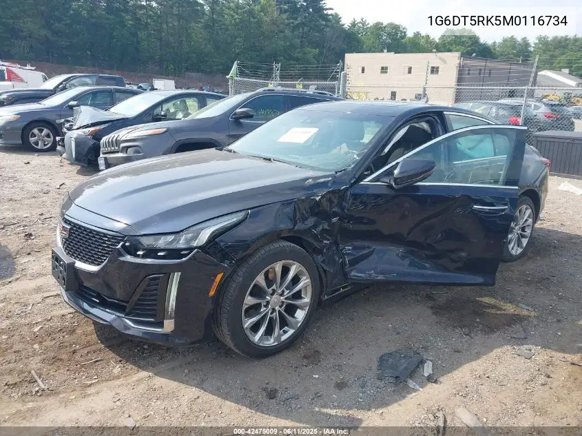 2021 Cadillac Ct5 Premium Luxury VIN: 1G6DT5RK5M0116734 Lot: 42475009