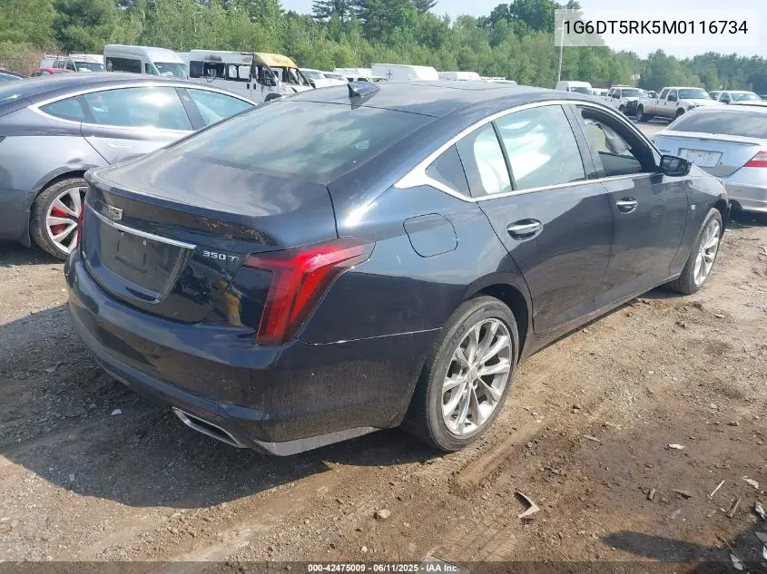 2021 Cadillac Ct5 Premium Luxury VIN: 1G6DT5RK5M0116734 Lot: 42475009