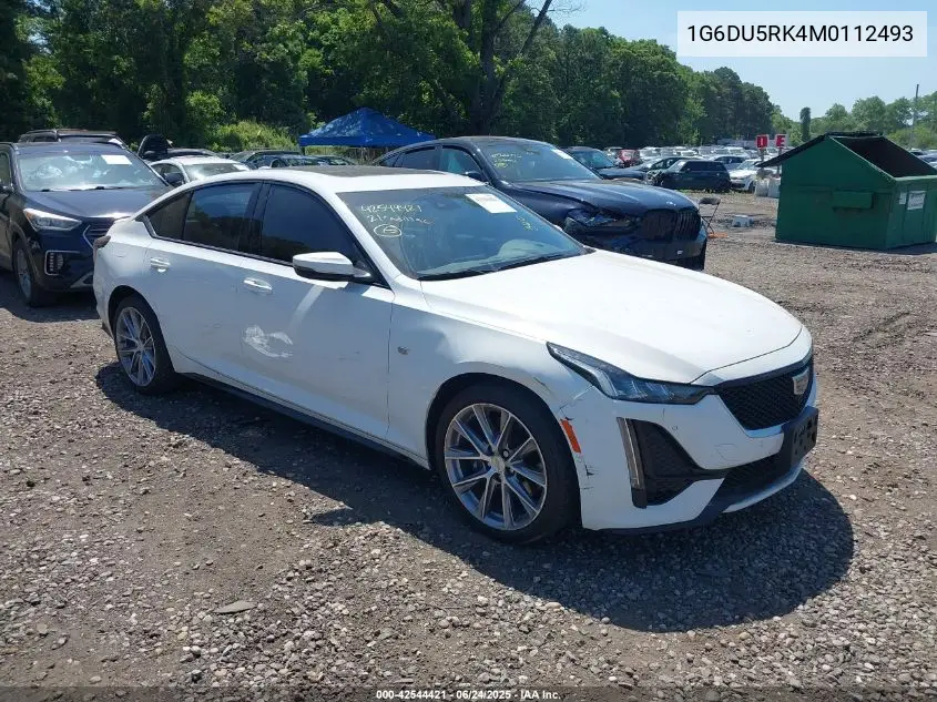 2021 Cadillac Ct5 Sport VIN: 1G6DU5RK4M0112493 Lot: 42544421