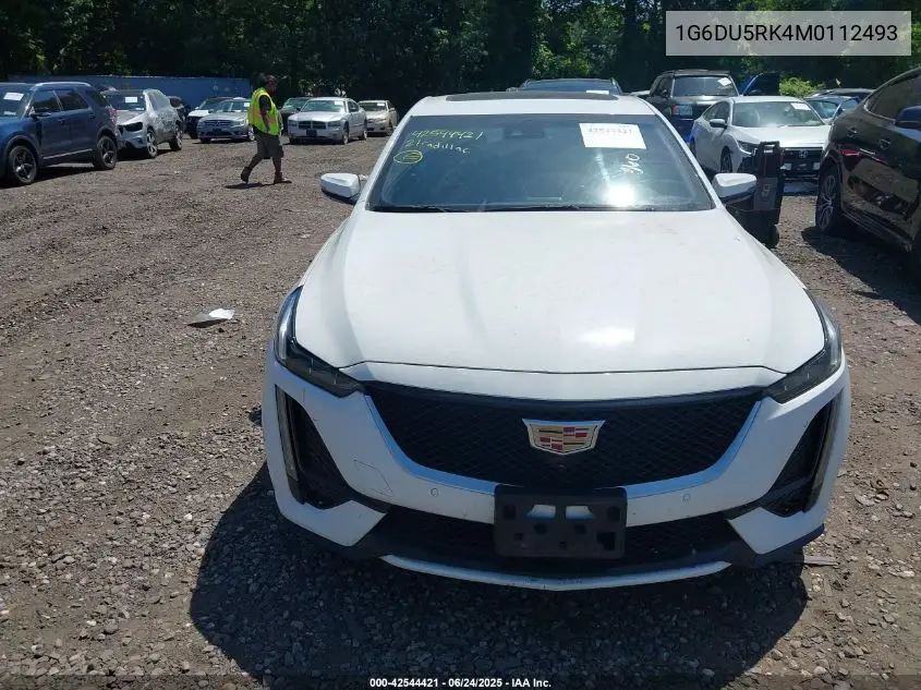 2021 Cadillac Ct5 Sport VIN: 1G6DU5RK4M0112493 Lot: 42544421
