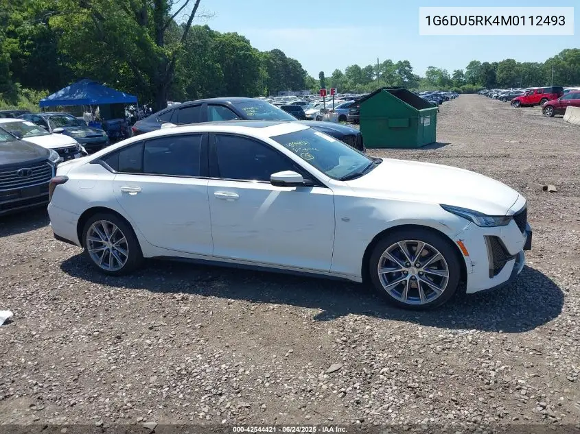 2021 Cadillac Ct5 Sport VIN: 1G6DU5RK4M0112493 Lot: 42544421