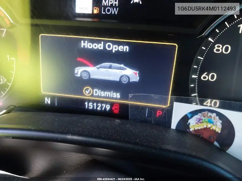 2021 Cadillac Ct5 Sport VIN: 1G6DU5RK4M0112493 Lot: 42544421