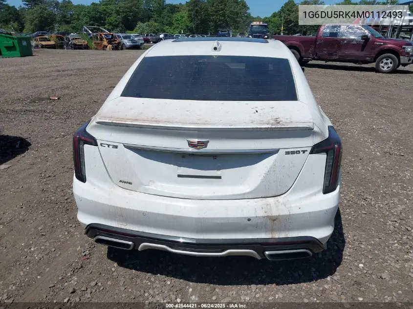 2021 Cadillac Ct5 Sport VIN: 1G6DU5RK4M0112493 Lot: 42544421