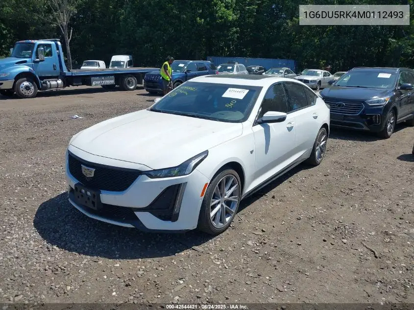 2021 Cadillac Ct5 Sport VIN: 1G6DU5RK4M0112493 Lot: 42544421