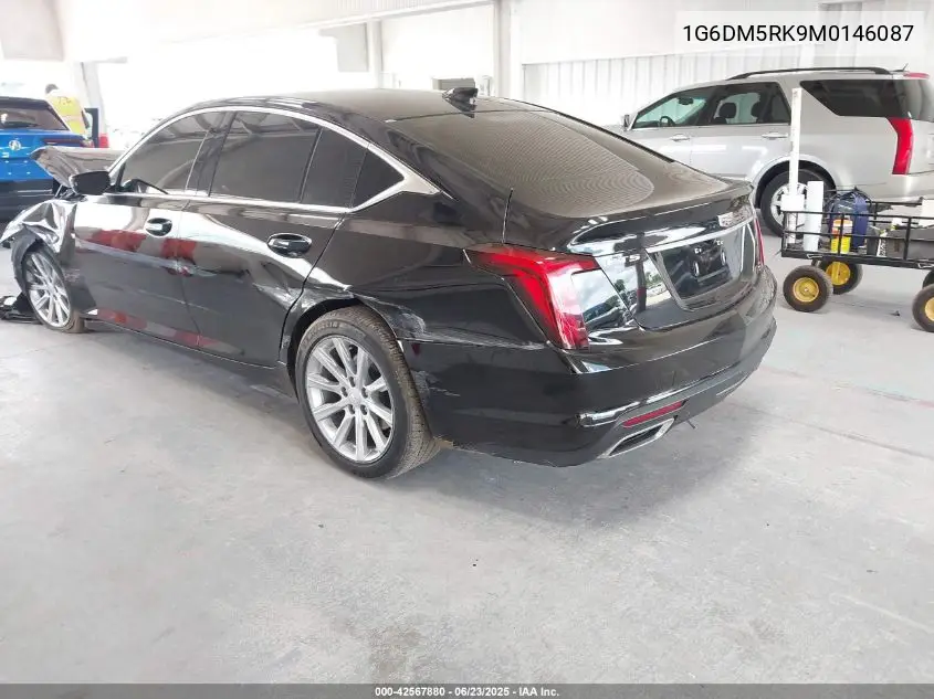 2021 Cadillac Ct5 Luxury VIN: 1G6DM5RK9M0146087 Lot: 42567880