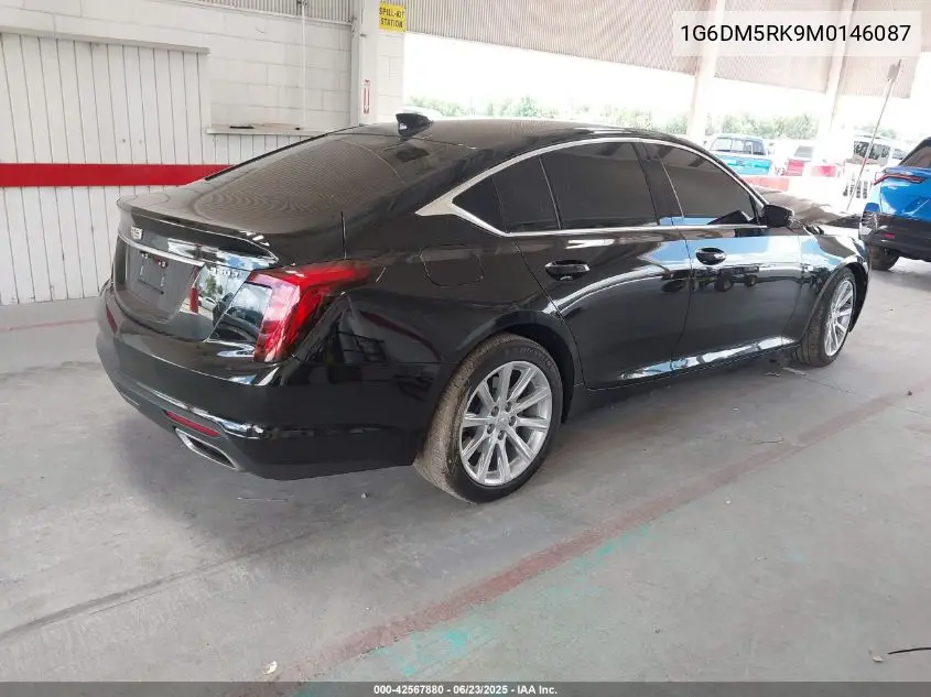 2021 Cadillac Ct5 Luxury VIN: 1G6DM5RK9M0146087 Lot: 42567880