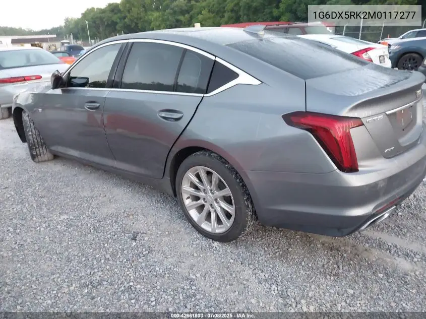 2021 Cadillac Ct5 Luxury VIN: 1G6DX5RK2M0117277 Lot: 42661803
