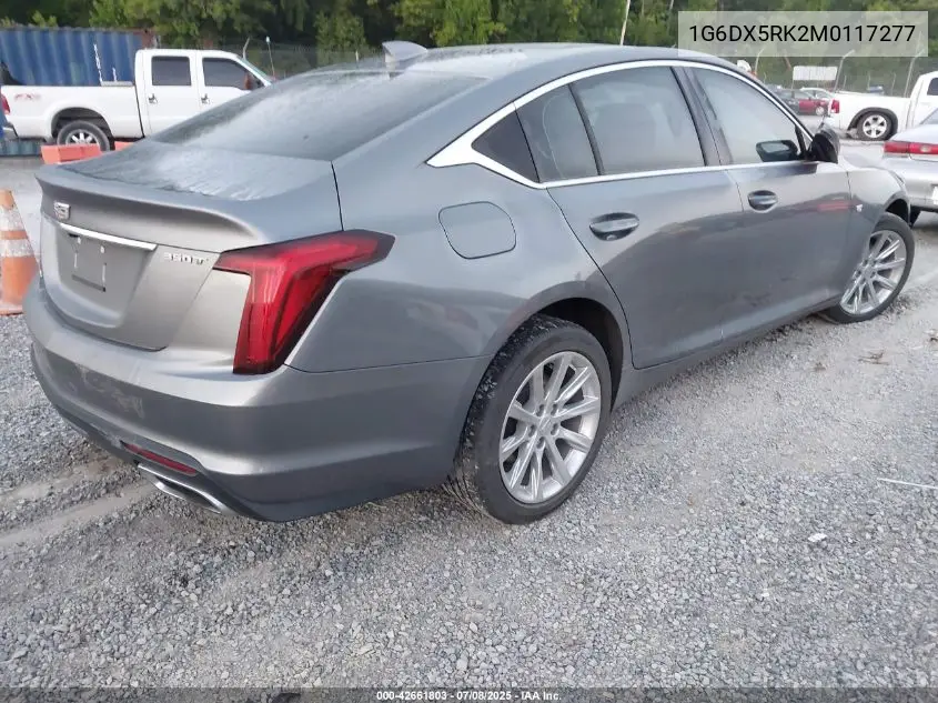 2021 Cadillac Ct5 Luxury VIN: 1G6DX5RK2M0117277 Lot: 42661803