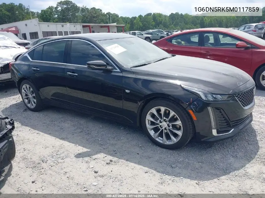 2021 Cadillac Ct5 Premium Luxury VIN: 1G6DN5RK5M0117859 Lot: 42728525