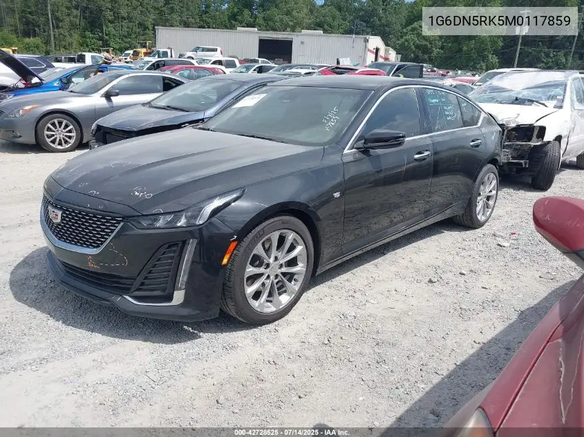 2021 Cadillac Ct5 Premium Luxury VIN: 1G6DN5RK5M0117859 Lot: 42728525