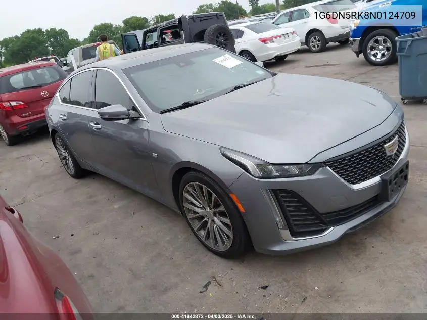 2022 Cadillac Ct5 Premium Luxury VIN: 1G6DN5RK8N0124709 Lot: 41942872