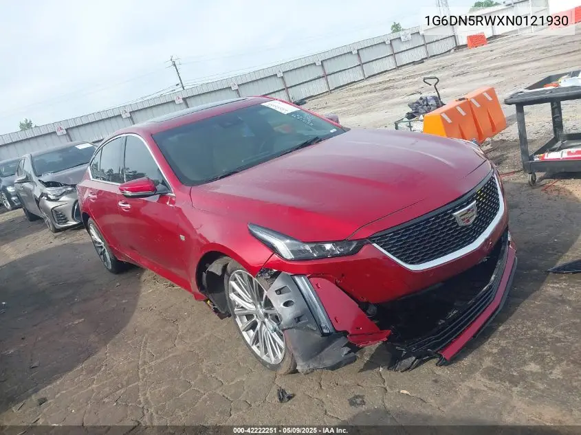 2022 Cadillac Ct5 Premium Luxury VIN: 1G6DN5RWXN0121930 Lot: 42222251