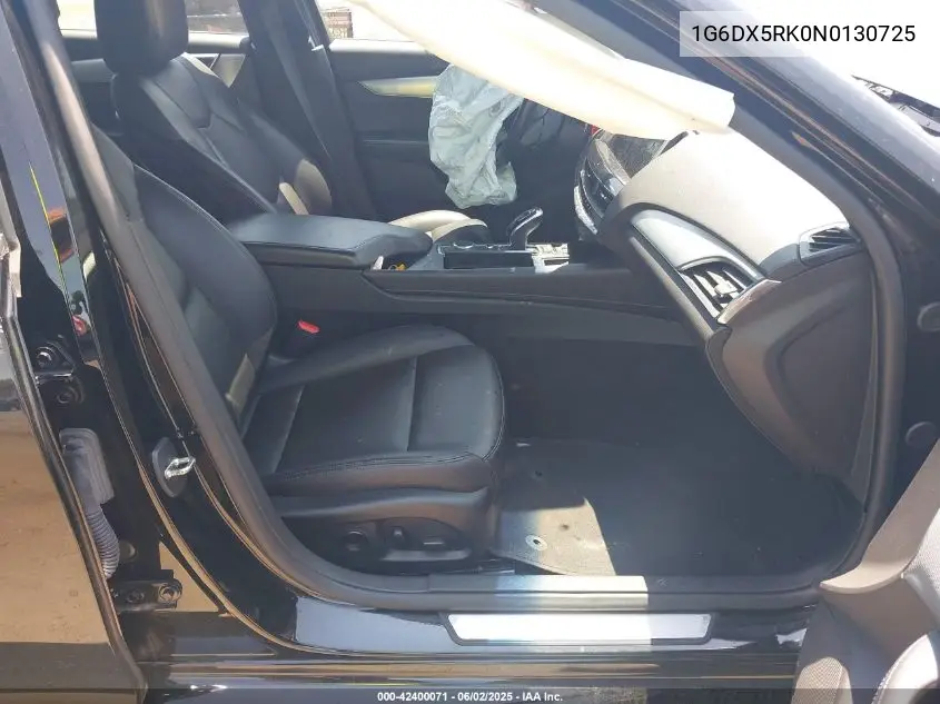 2022 Cadillac Ct5 Luxury VIN: 1G6DX5RK0N0130725 Lot: 42400071
