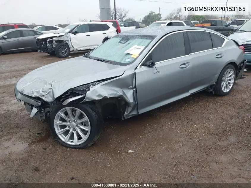 2023 Cadillac Ct5 Luxury VIN: 1G6DM5RKXP0153165 Lot: 41639801