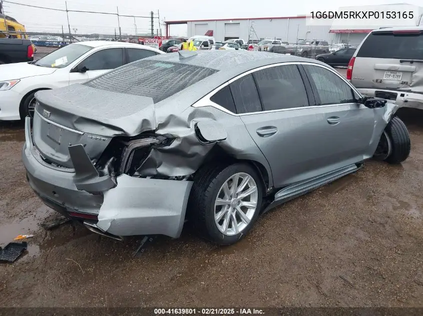 2023 Cadillac Ct5 Luxury VIN: 1G6DM5RKXP0153165 Lot: 41639801