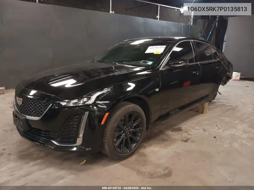 2023 Cadillac Ct5 Luxury VIN: 1G6DX5RK7P0135813 Lot: 42130722