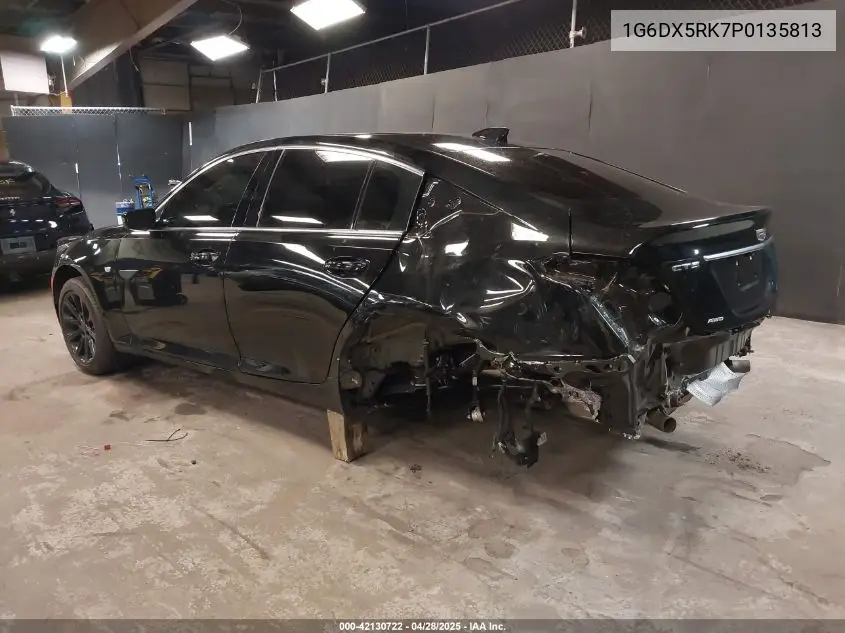 2023 Cadillac Ct5 Luxury VIN: 1G6DX5RK7P0135813 Lot: 42130722
