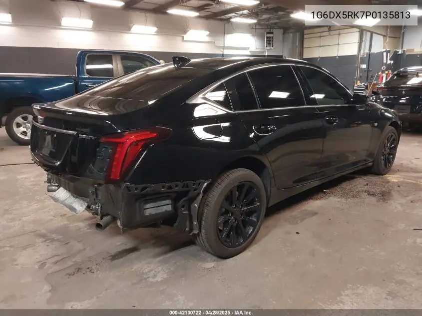 2023 Cadillac Ct5 Luxury VIN: 1G6DX5RK7P0135813 Lot: 42130722