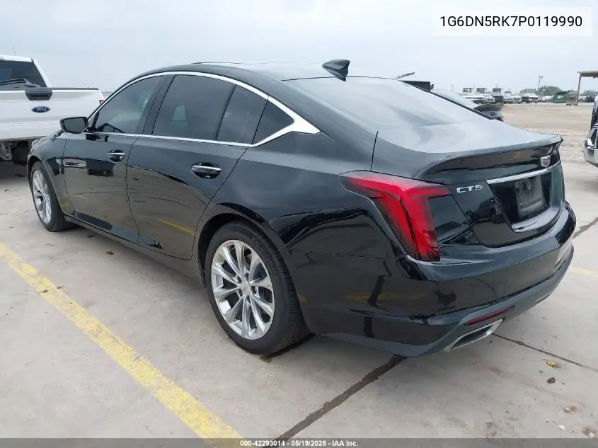 2023 Cadillac Ct5 Premium Luxury VIN: 1G6DN5RK7P0119990 Lot: 42293014