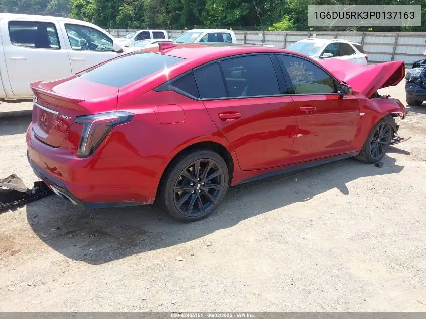 2023 Cadillac Ct5 Sport VIN: 1G6DU5RK3P0137163 Lot: 42405151