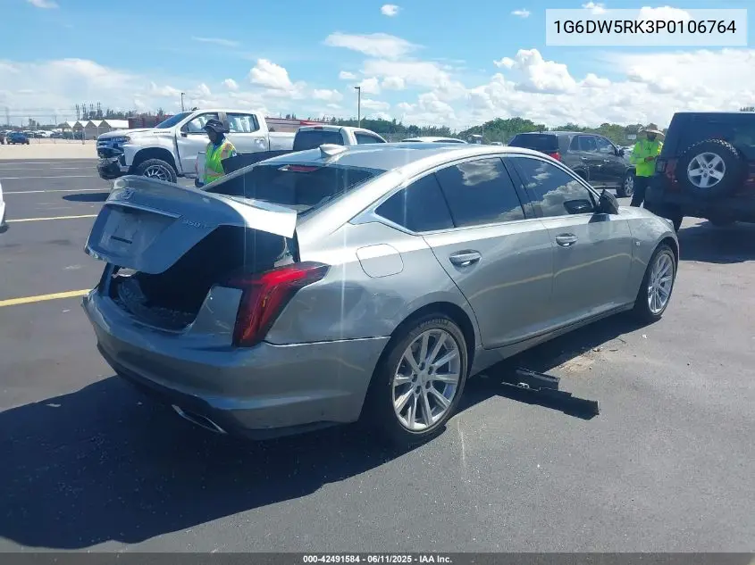 2023 Cadillac Ct5 Luxury VIN: 1G6DW5RK3P0106764 Lot: 42491584