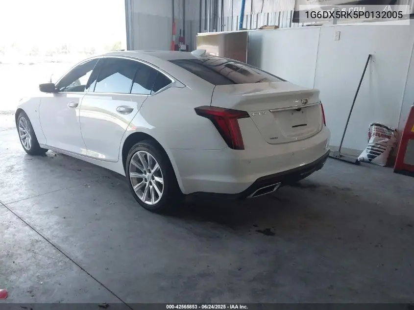 2023 Cadillac Ct5 Luxury VIN: 1G6DX5RK5P0132005 Lot: 42565853