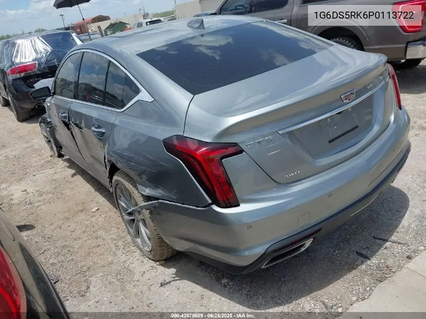 2023 Cadillac Ct5 Premium Luxury VIN: 1G6DS5RK6P0113722 Lot: 42578609