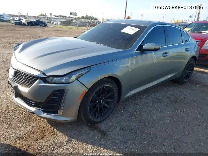 2023 Cadillac Ct5 Luxury VIN: 1G6DW5RK8P0137606 Lot: 42605633