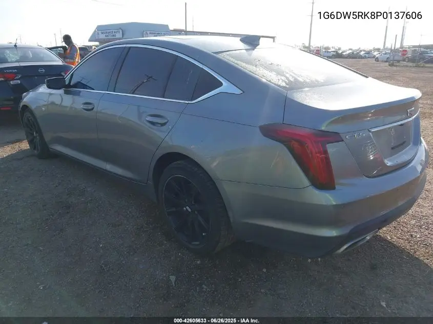 2023 Cadillac Ct5 Luxury VIN: 1G6DW5RK8P0137606 Lot: 42605633